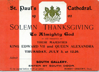 Ticket to Thanksgiving service